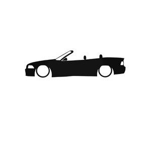 BMW 3 Series E36 Convertible Low Sticker 12"